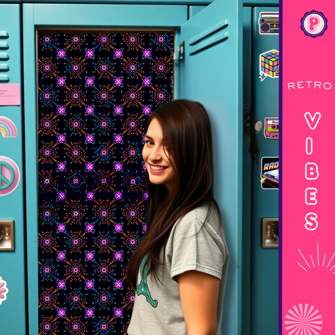 Magnetic Locker Wallpaper - Retro Vibes