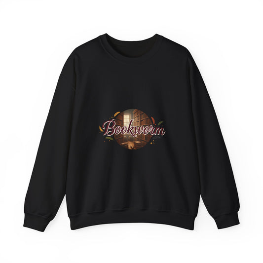Bookworm Script Crewneck Sweatshirt | Poetcore Literary, Dark Academia
