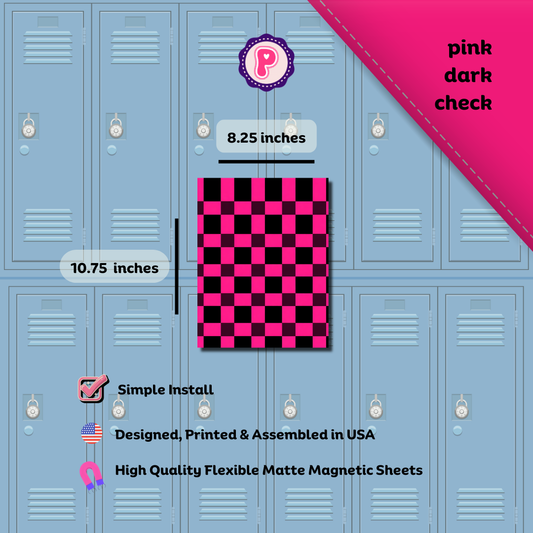 Magnetic Locker Wallpaper - Y2K Aesthetic Checkered 2.0