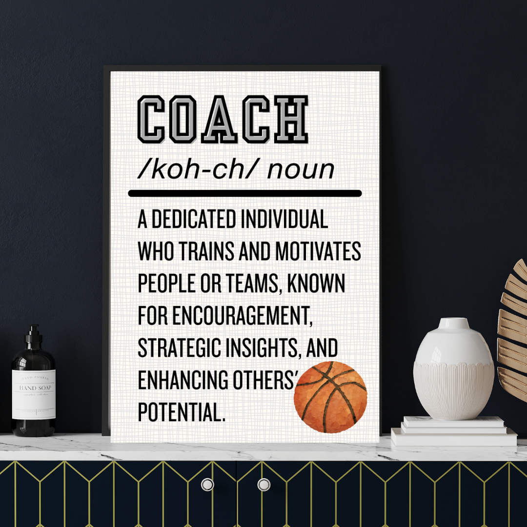 Coach definition, wall art