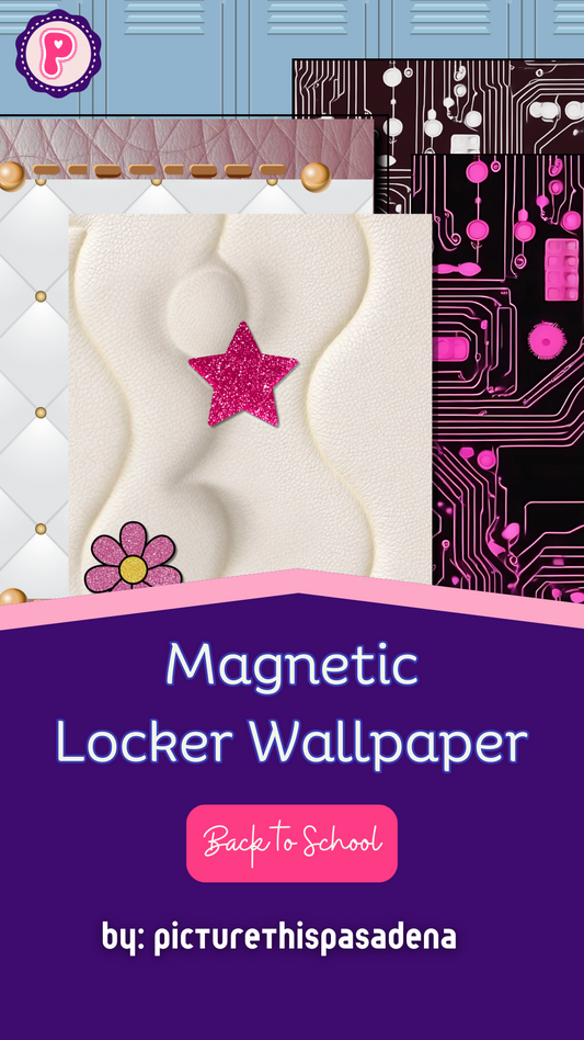 Magnetic Locker Wallpaper Back to School Collection