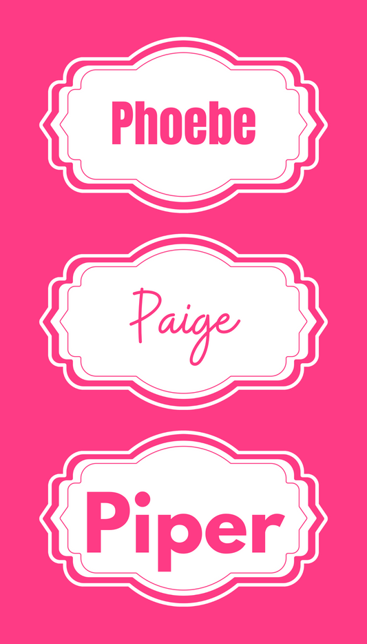 School Supply Labels Laminated