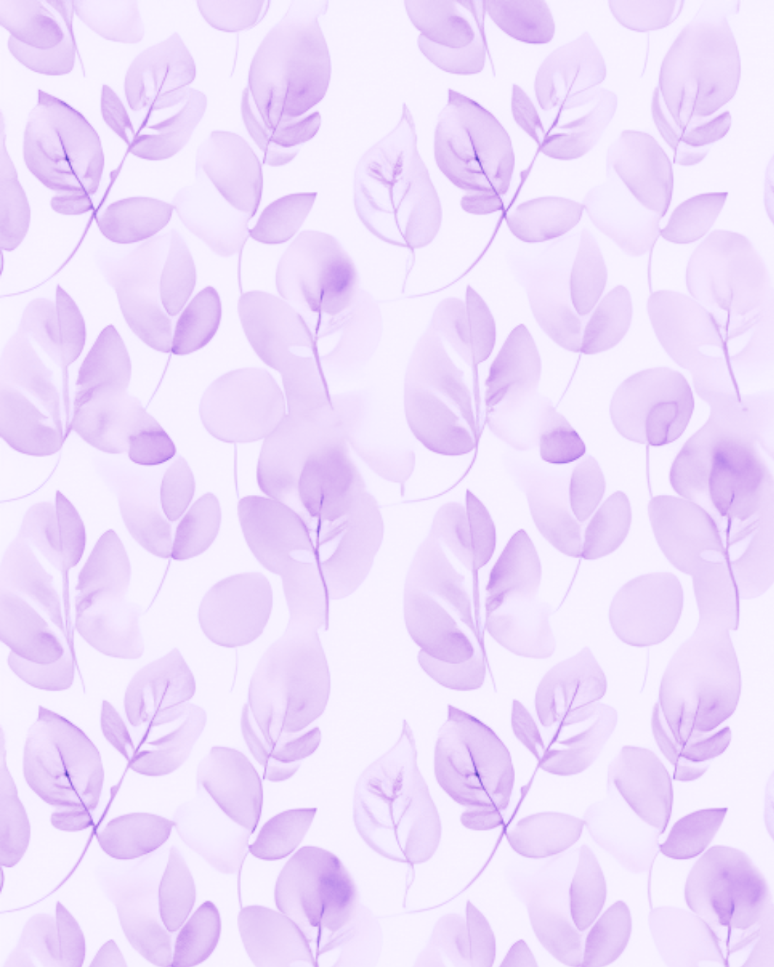 Magnetic Locker Wallpaper - Watercolor Leaves Pink or Lavender