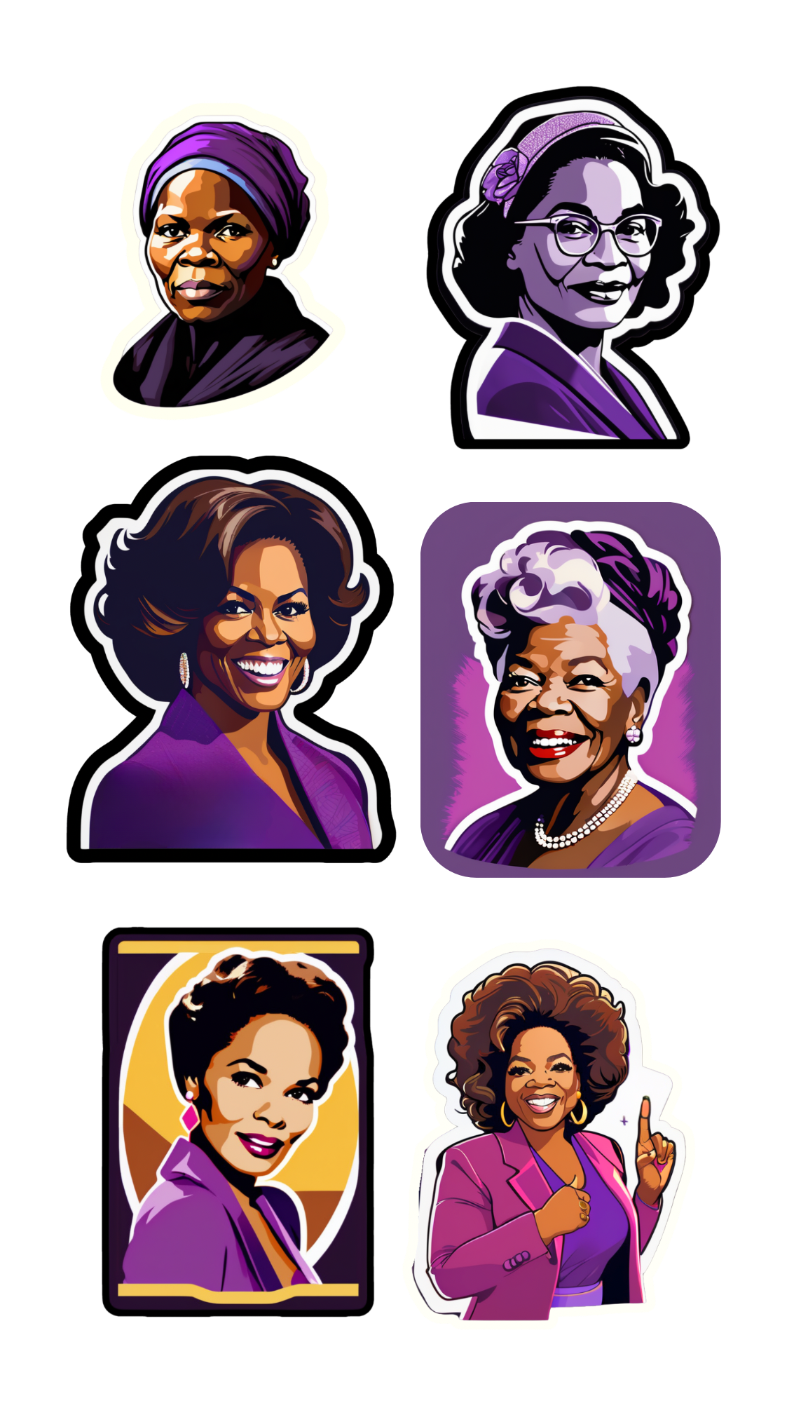 Black Women Who Made Herstory Stickers / Black History Month Sticker Sheets