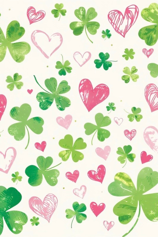 St. Patrick’s Day Art Print - Pink and Green