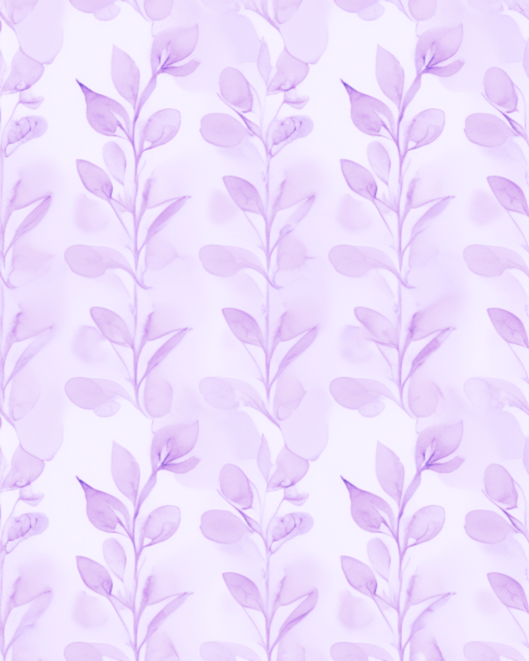 Magnetic Locker Wallpaper - Watercolor Leaves Pink or Lavender