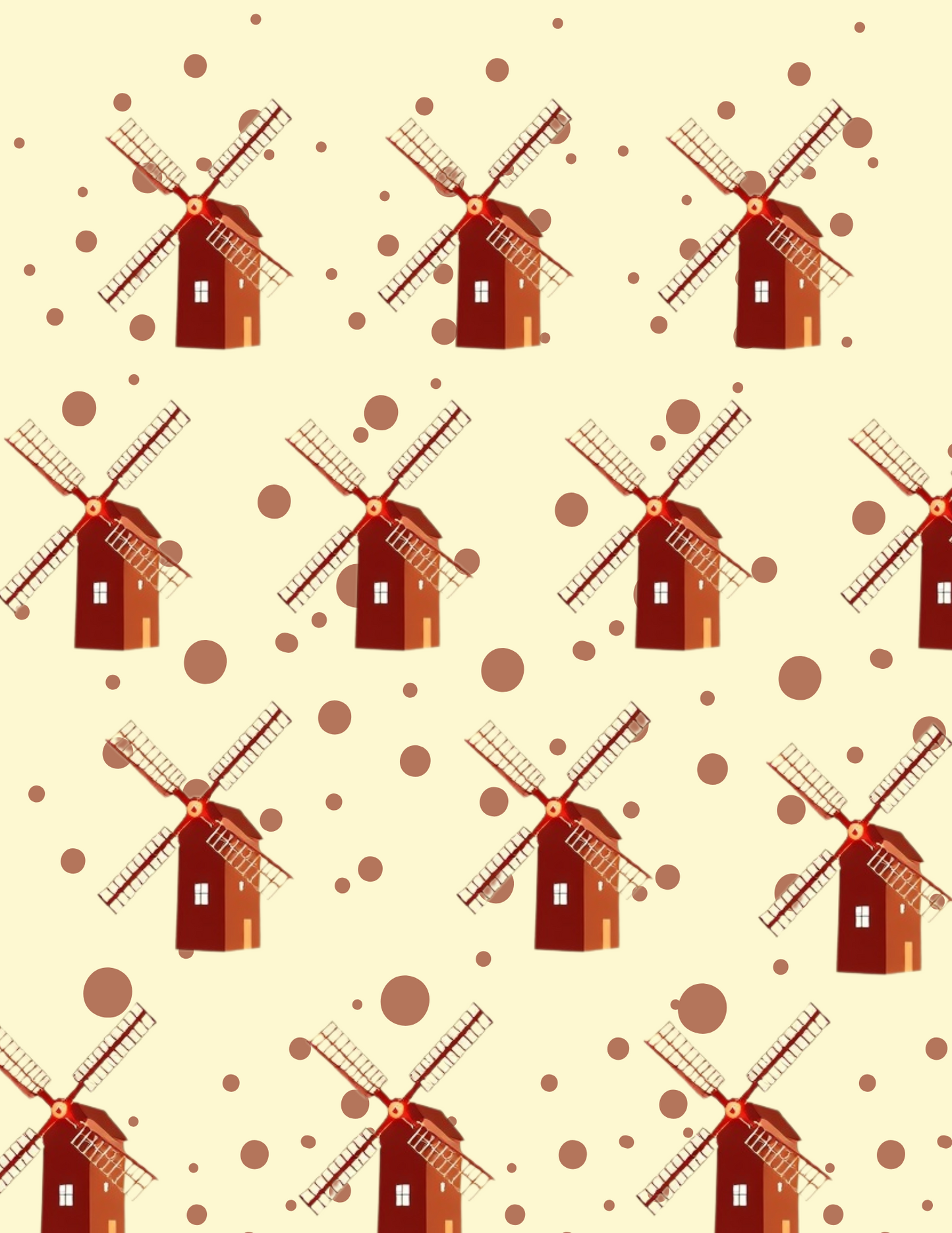 Magnetic Locker Wallpaper - Country Windmills
