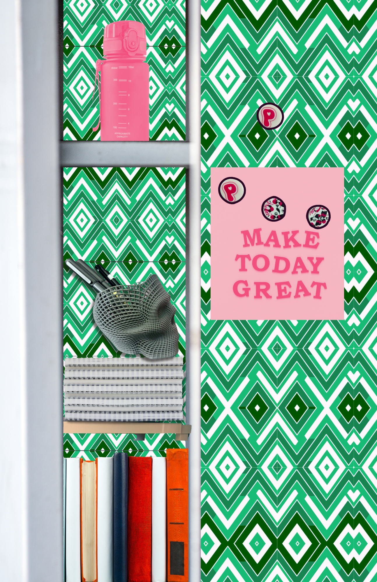 Magnetic Locker Wallpaper - Proper Preppy Collection