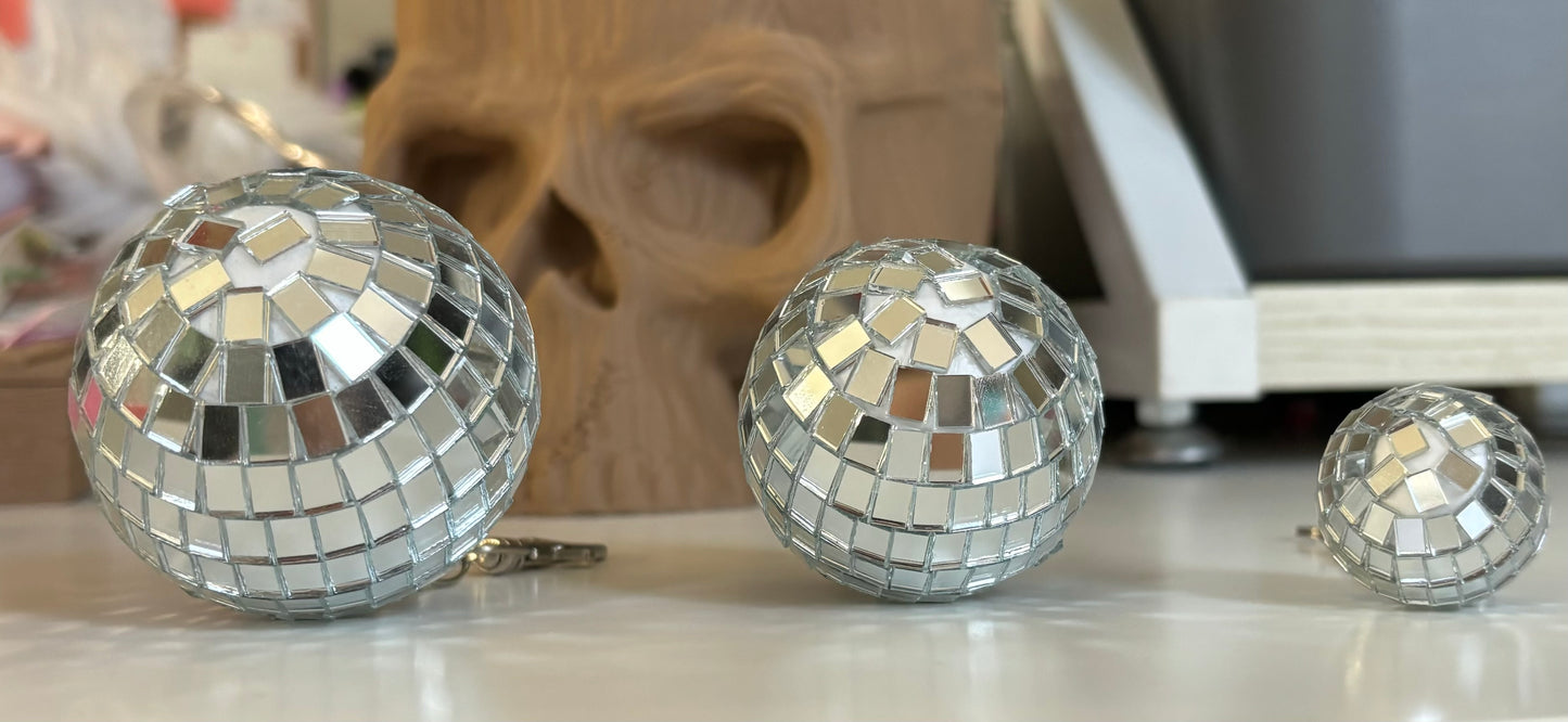 Disco Ball Mirror Ball - Set of 3 Sizes