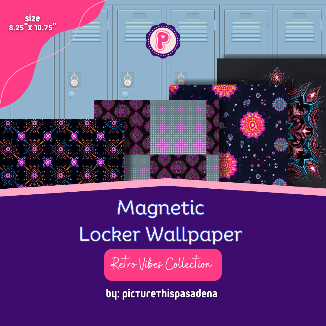 Magnetic Locker Wallpaper - Retro Vibes