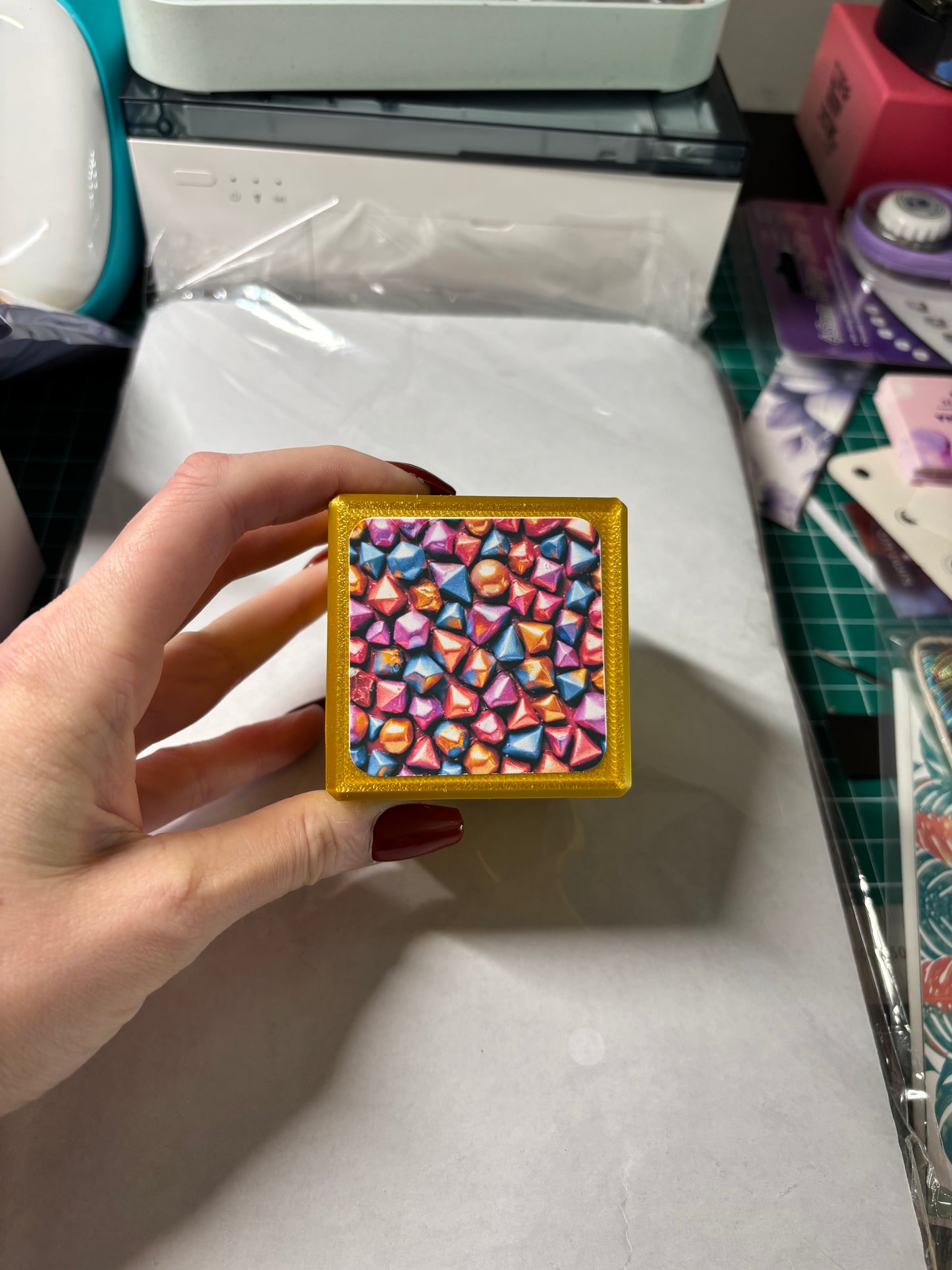 Candy Cube with 12 Vinyl Stickers