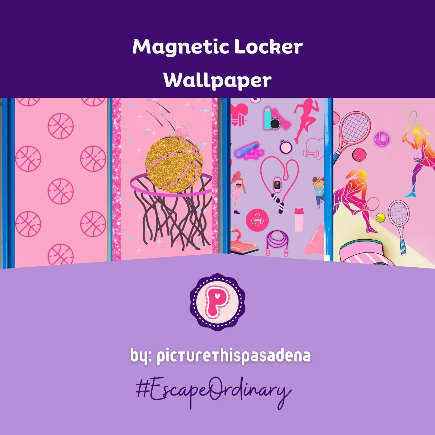 Magnetic Locker Wallpaper - Gym Locker Collection