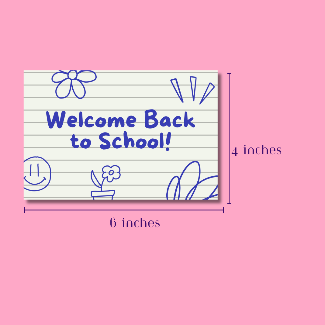 28 Pieces Welcome Postcards - 4 x 6 inch | Welcome to Our Class Theme