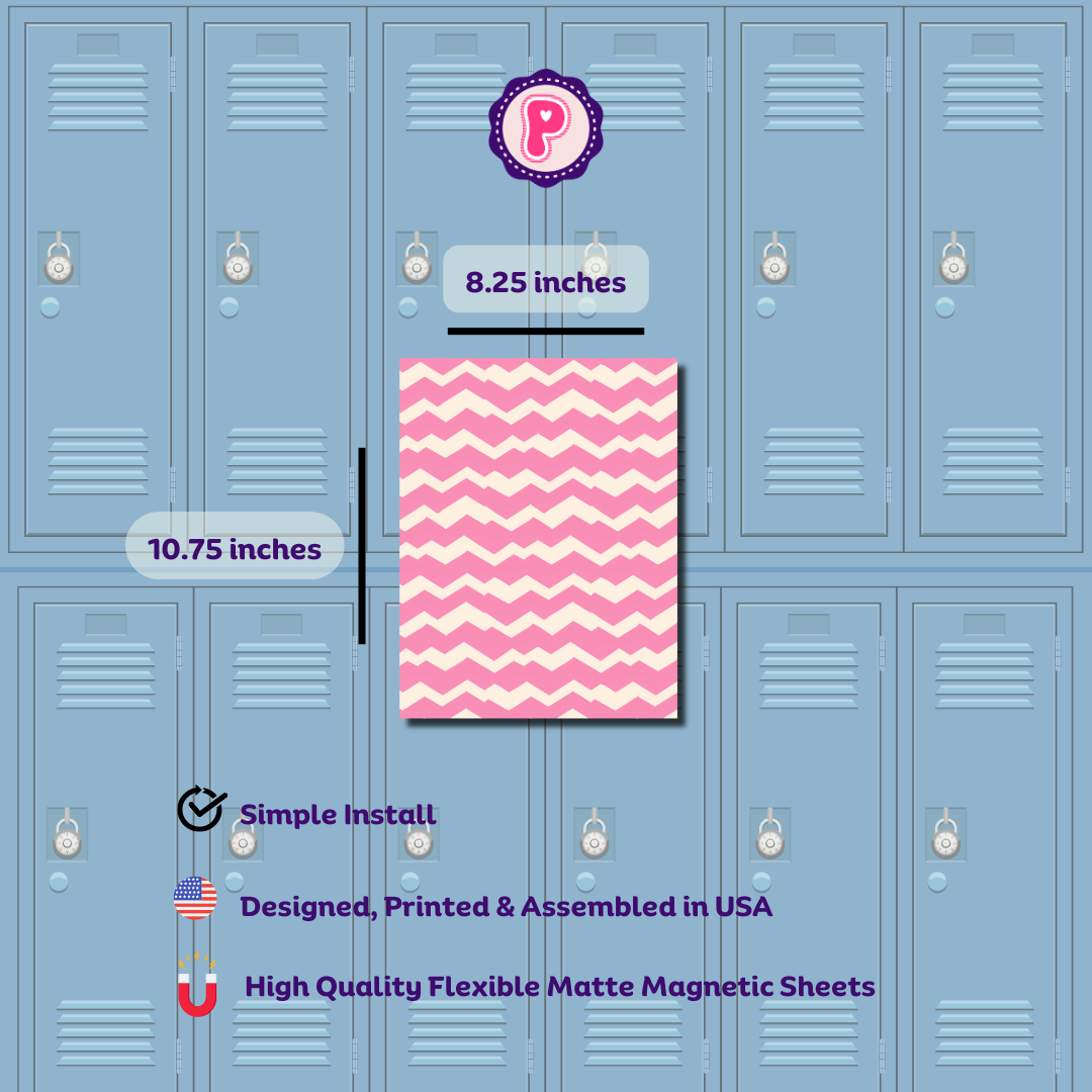 Magnetic Locker Wallpaper - New Chevron Collection - For Home Office, School or Work