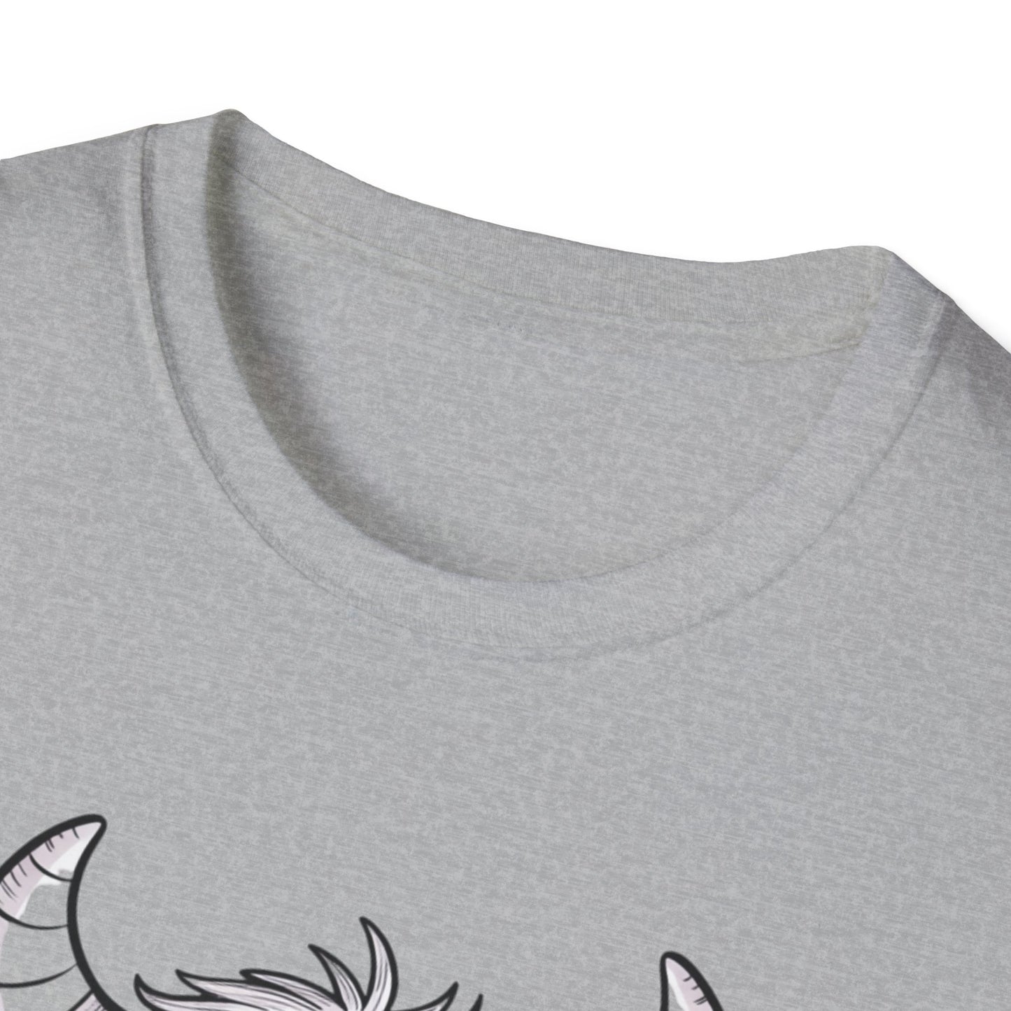 Cute Monster T-Shirt – Adorable Sketchy Horned Creature Tee