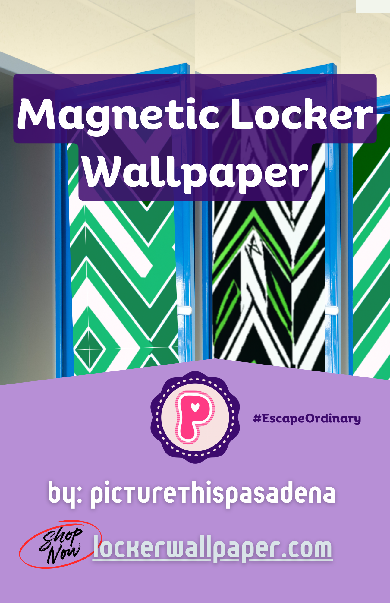 Magnetic Locker Wallpaper - Proper Preppy Collection