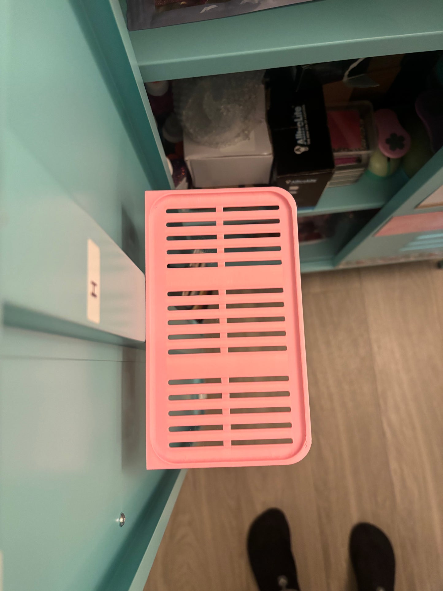 Locker Organizer Shelf, Adjustable Width or Floating Shelf, Ideal Locker Shelf for School, Office, Gym Lockers