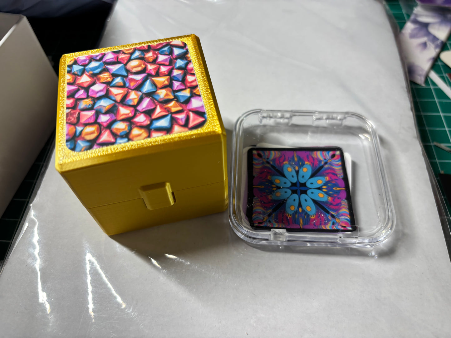 Candy Cube with 12 Vinyl Stickers