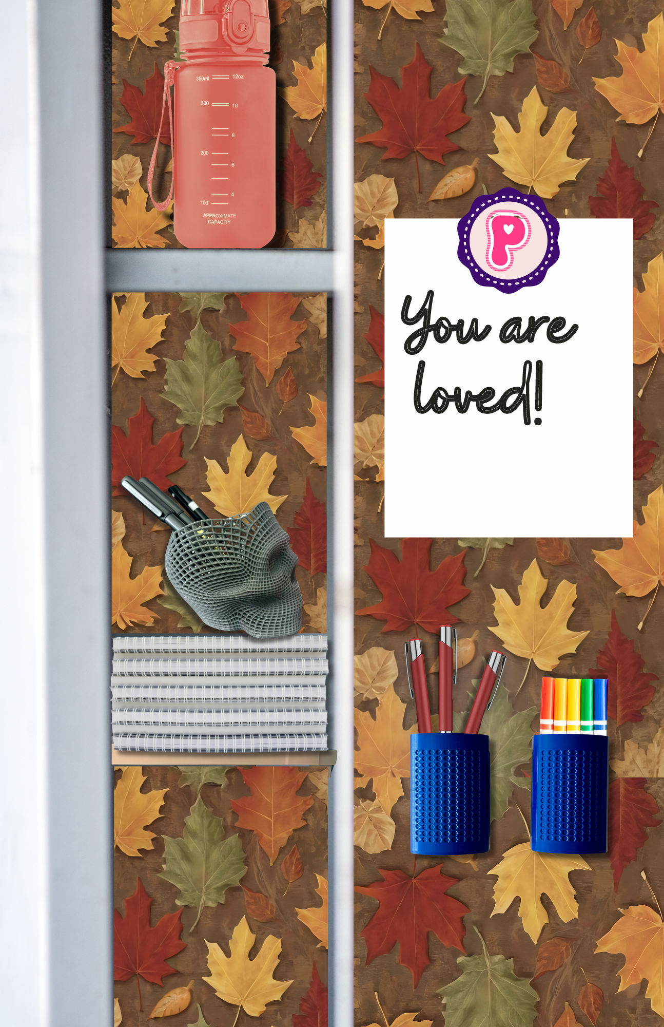 Fall Inspired Magnetic Locker Wallpaper