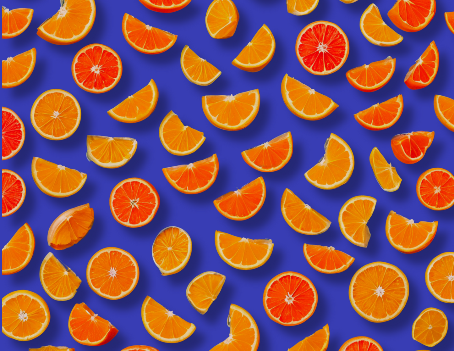 Magnetic Wallpaper Border Strips Citrus Pattern