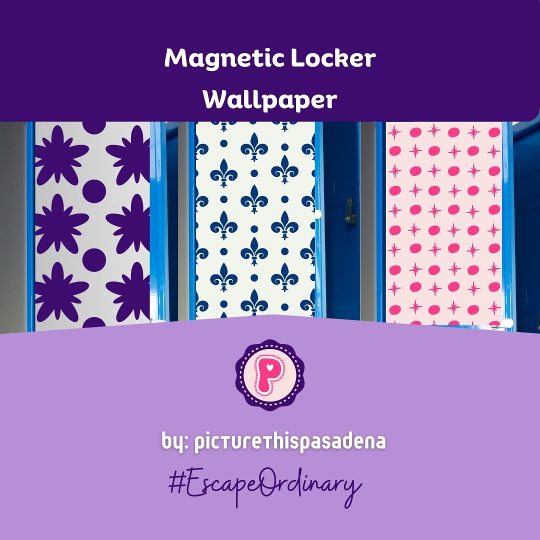 Magnetic Locker Wallpaper - Graphic Patterns