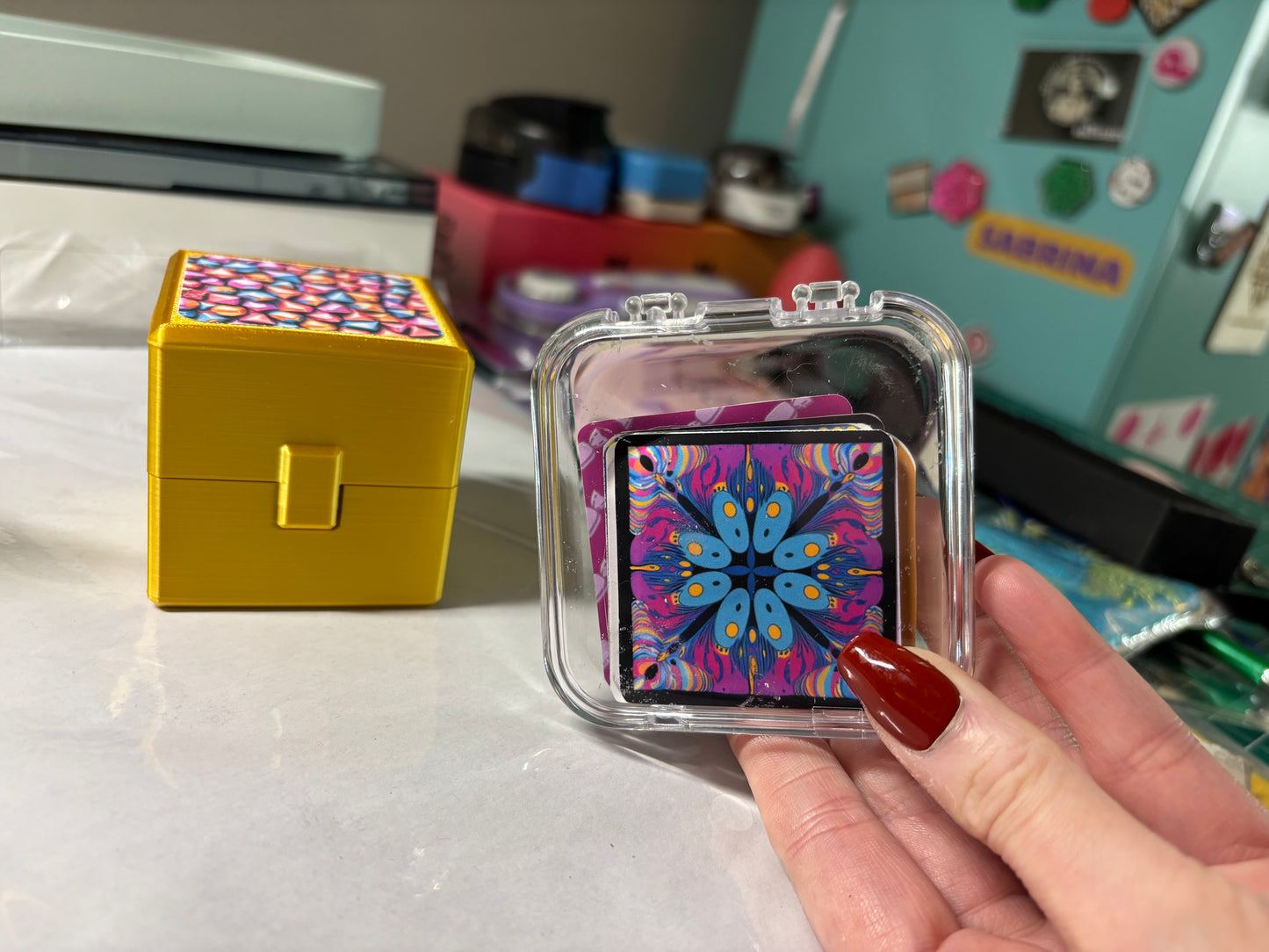 Candy Cube with 12 Vinyl Stickers