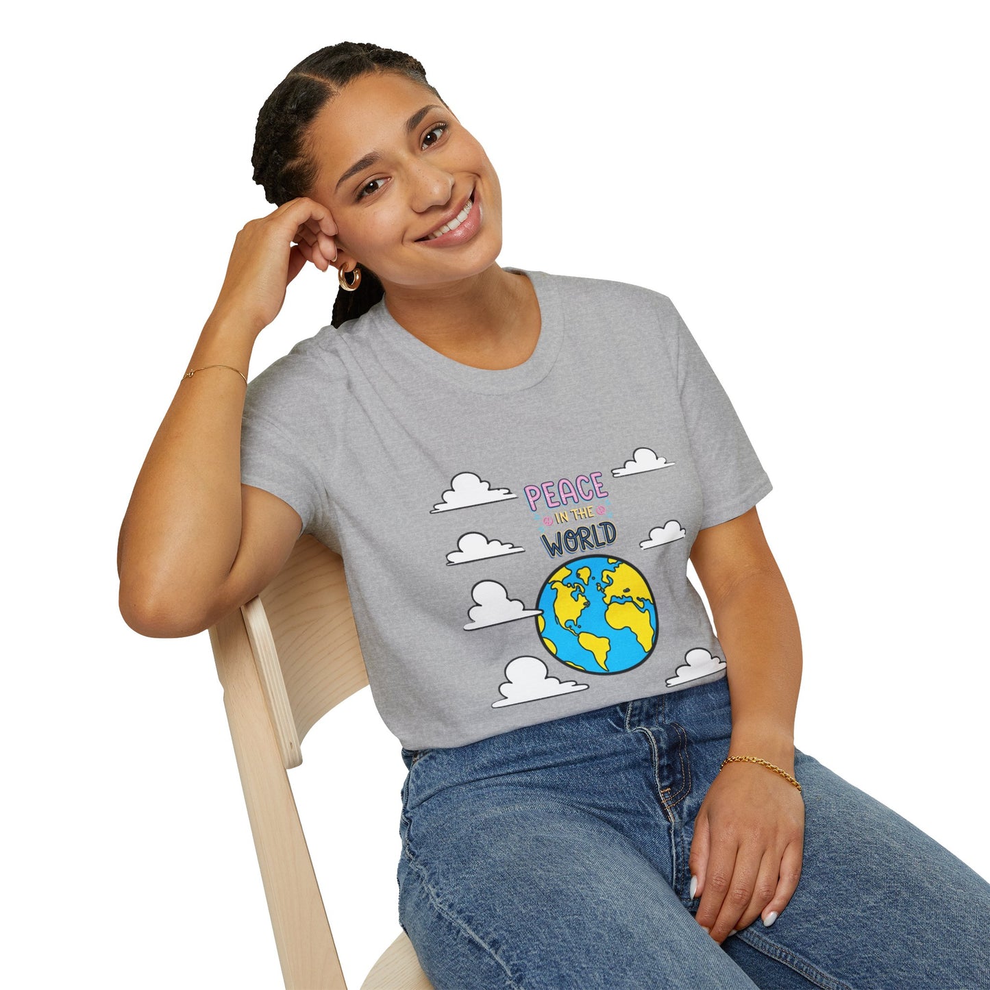 Peace For The World T-Shirt — Earth Graphic Tee