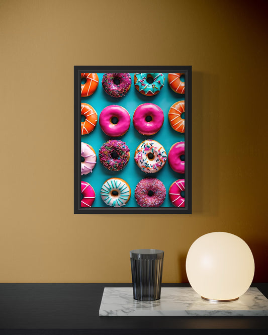 Colorful Donut Art Print / Wall Art