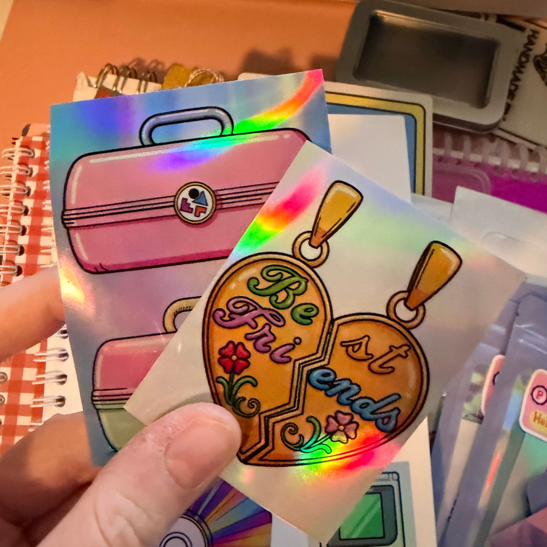 25 Holographic Sticker Pack Rainbow Light