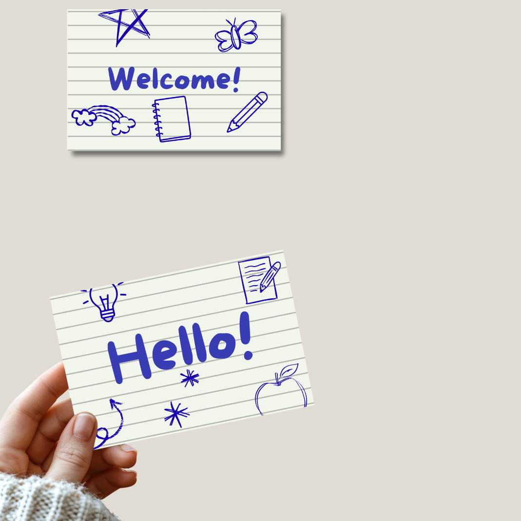 28 Pieces Welcome Postcards - 4 x 6 inch | Welcome to Our Class Theme