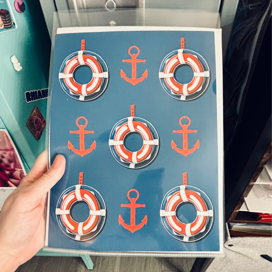 Magnetic Locker Wallpaper - Sailing Away