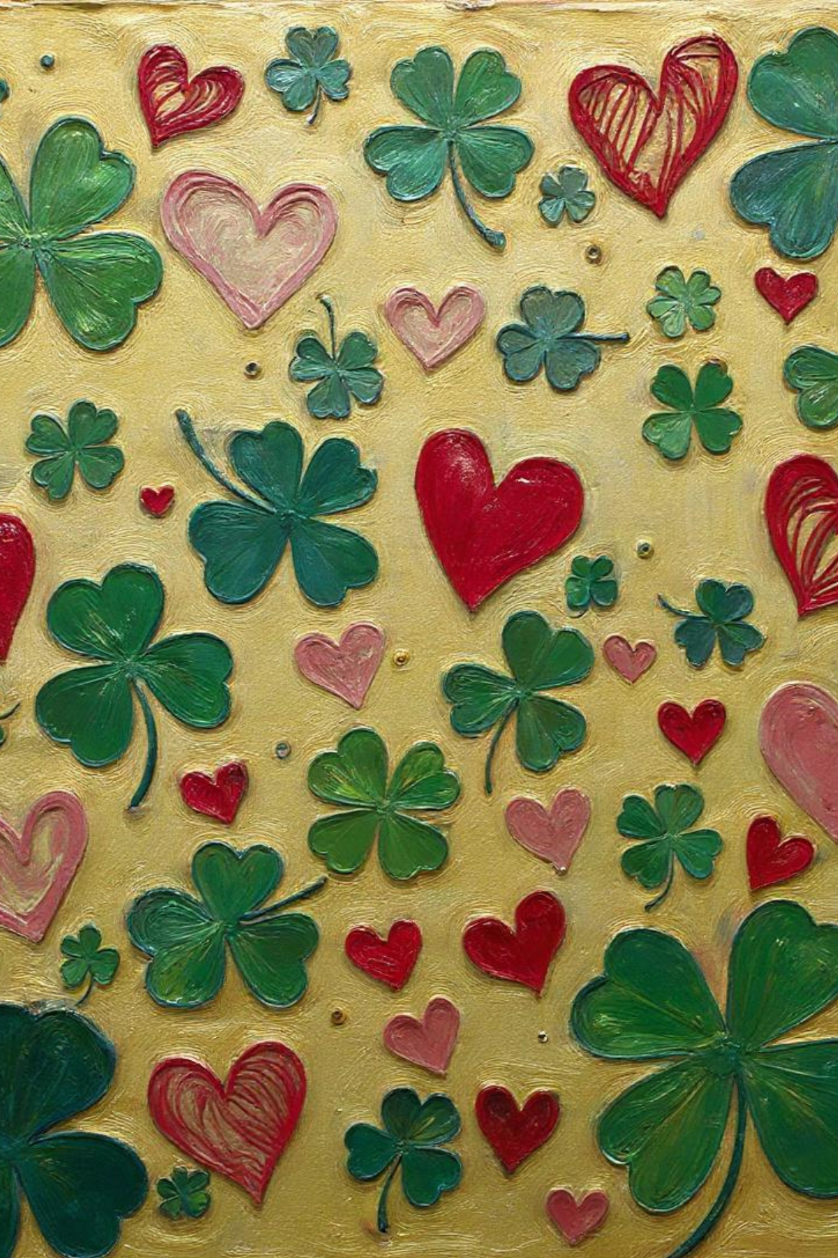 St. Patrick’s Day Art Print - Pink and Green