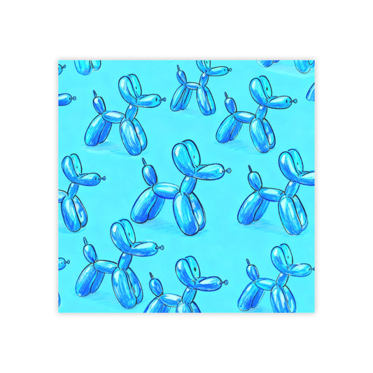 Blue Balloon Dog Post-it® Note Pads — Decorative Sticky Notes for Office & Gifts