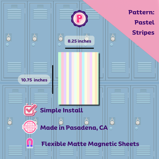 Magnetic Locker Wallpaper - Spring Pastels Collection