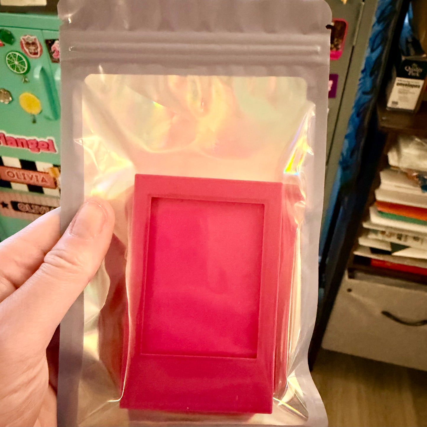 Mini Magnetic Picture Frame NFC Tag Option, 3 Pack Mini Magnetic Photo Frames For Locker or Office