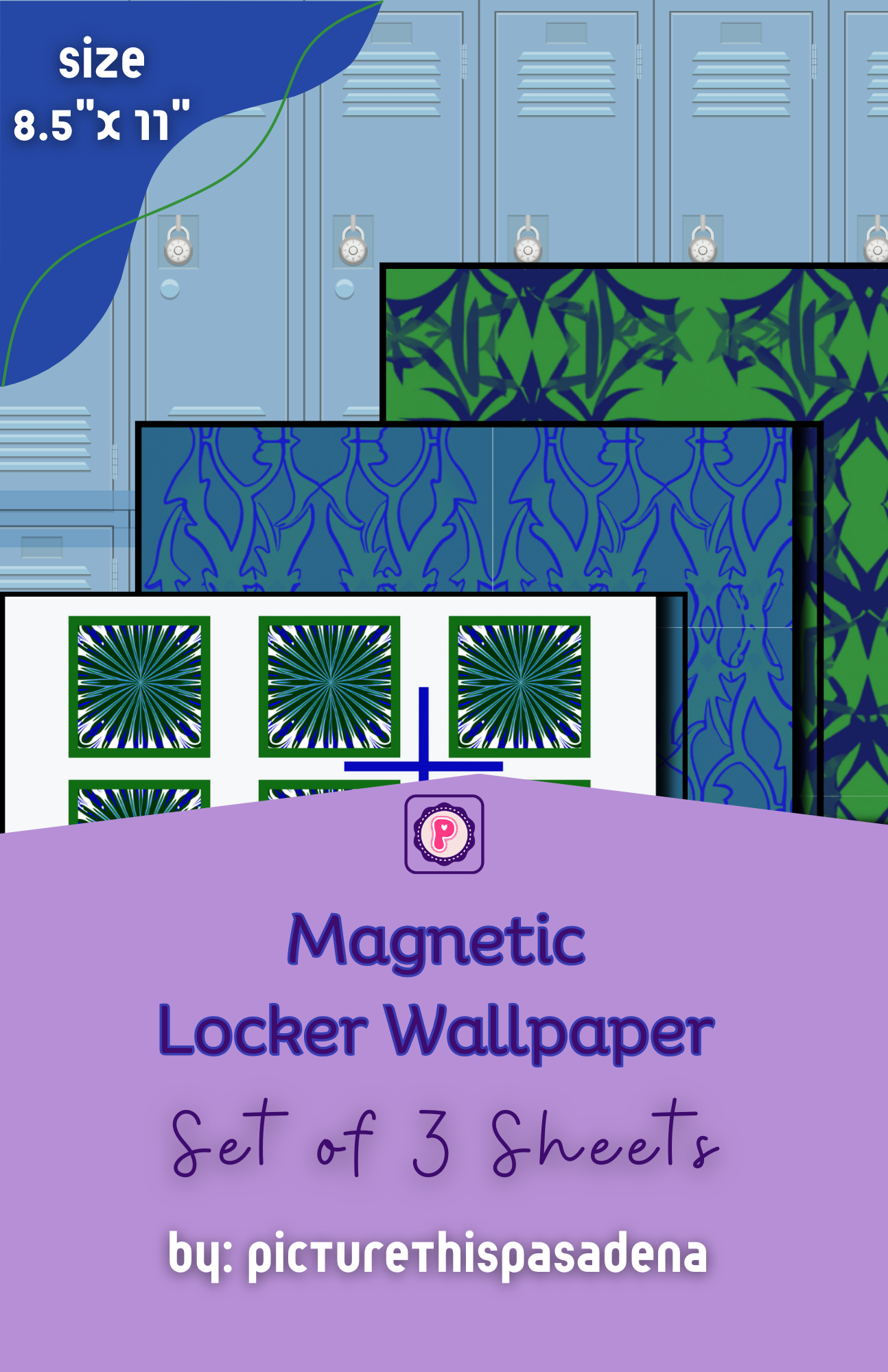 Magnetic Locker Wallpaper - Academy Collection