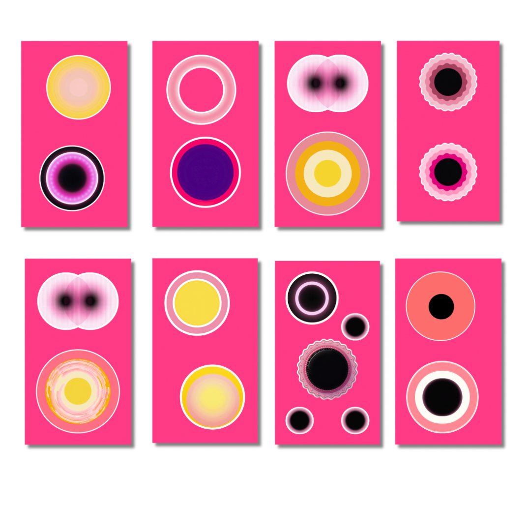 Temporary Circle Sticker Set