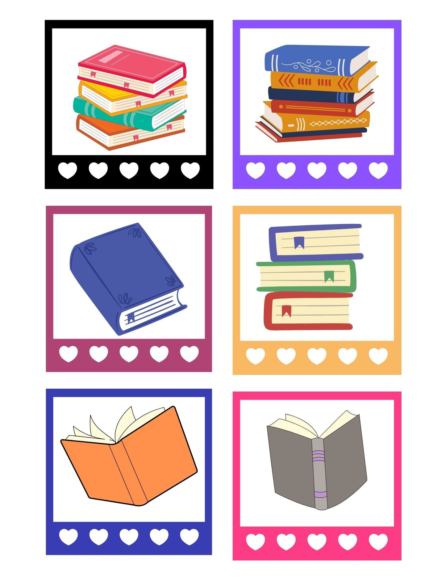 Reading Sticker Set