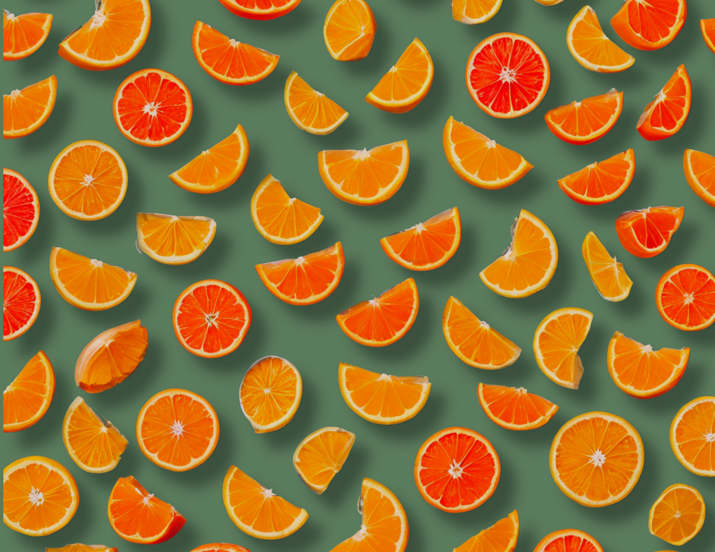 Magnetic Wallpaper Border Strips Citrus Pattern