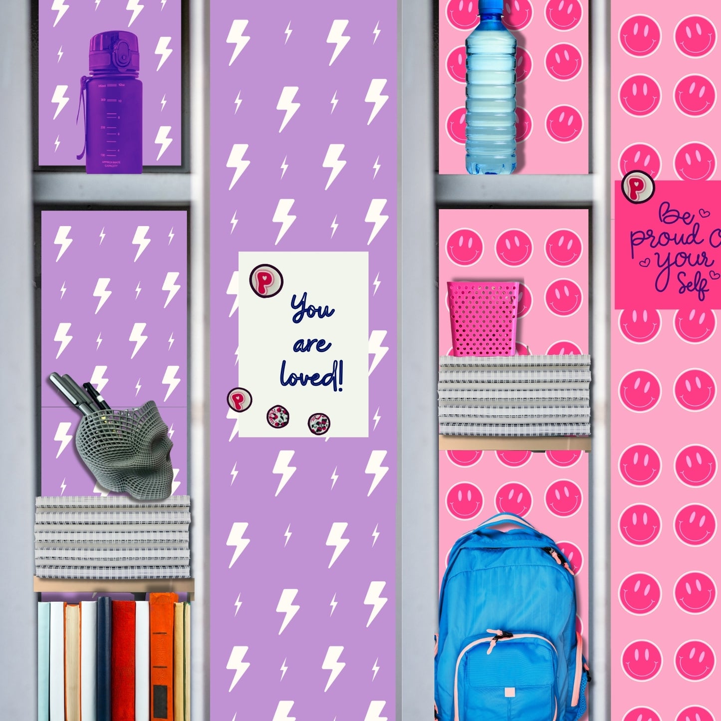 Magnetic Locker Wallpaper - Preppy Wallpaper Sheets