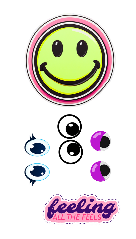 Extra Large Emoji Stickers With Eyes