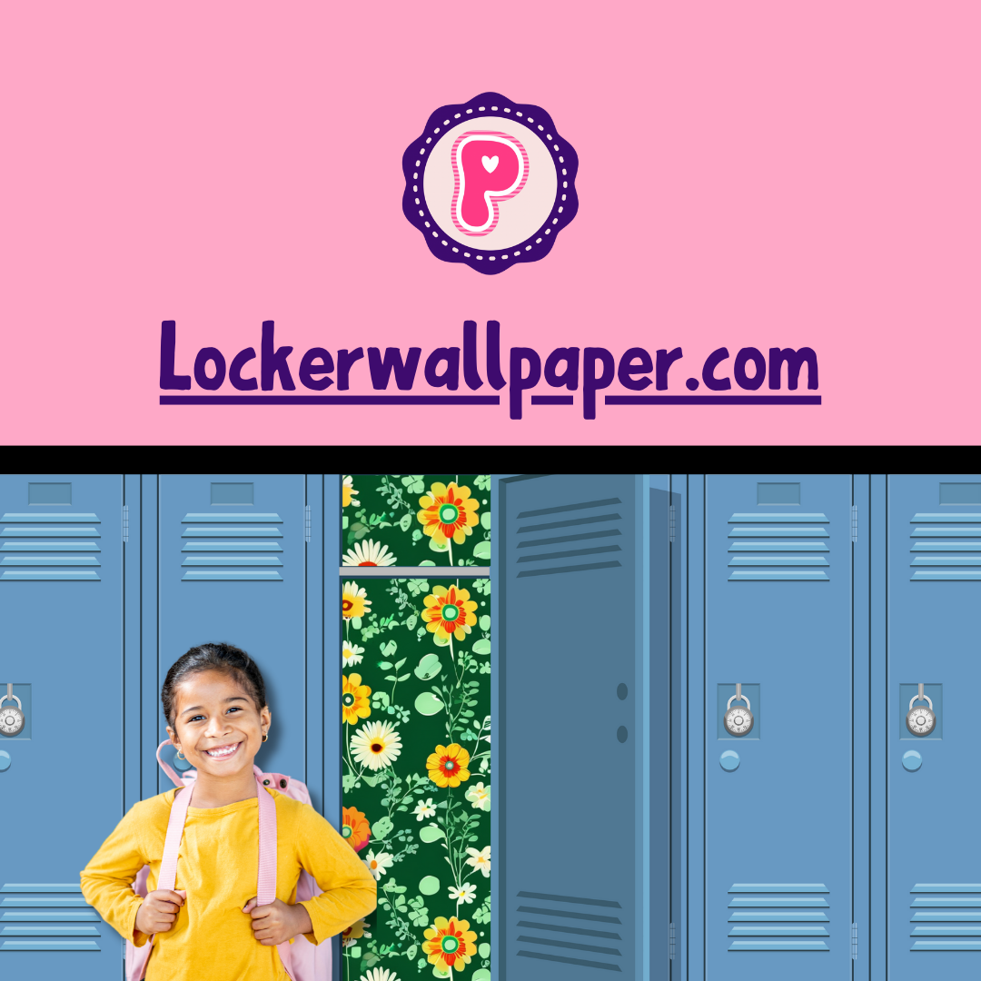 Magnetic Locker Wallpaper - Retro Floral