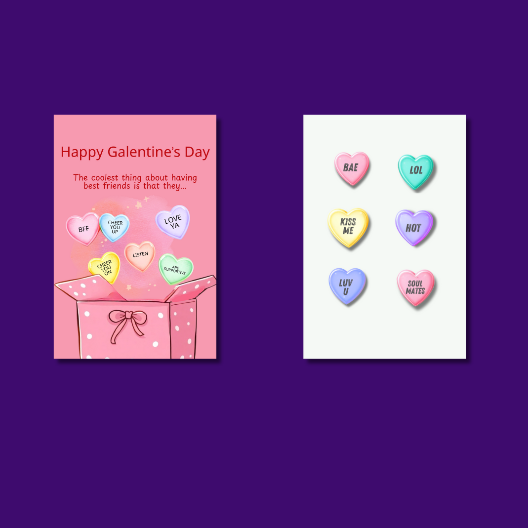 Conversation Hearts Card