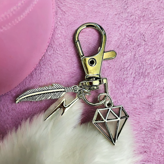 Lucky Charm/Keychain Charm/Purse Accessory/Gift for Girl F/Bridesmaid Gift