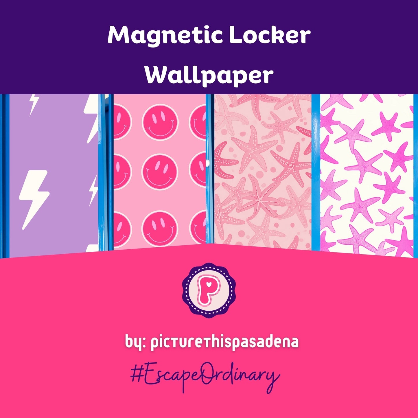 Magnetic Locker Wallpaper - Preppy Wallpaper Sheets