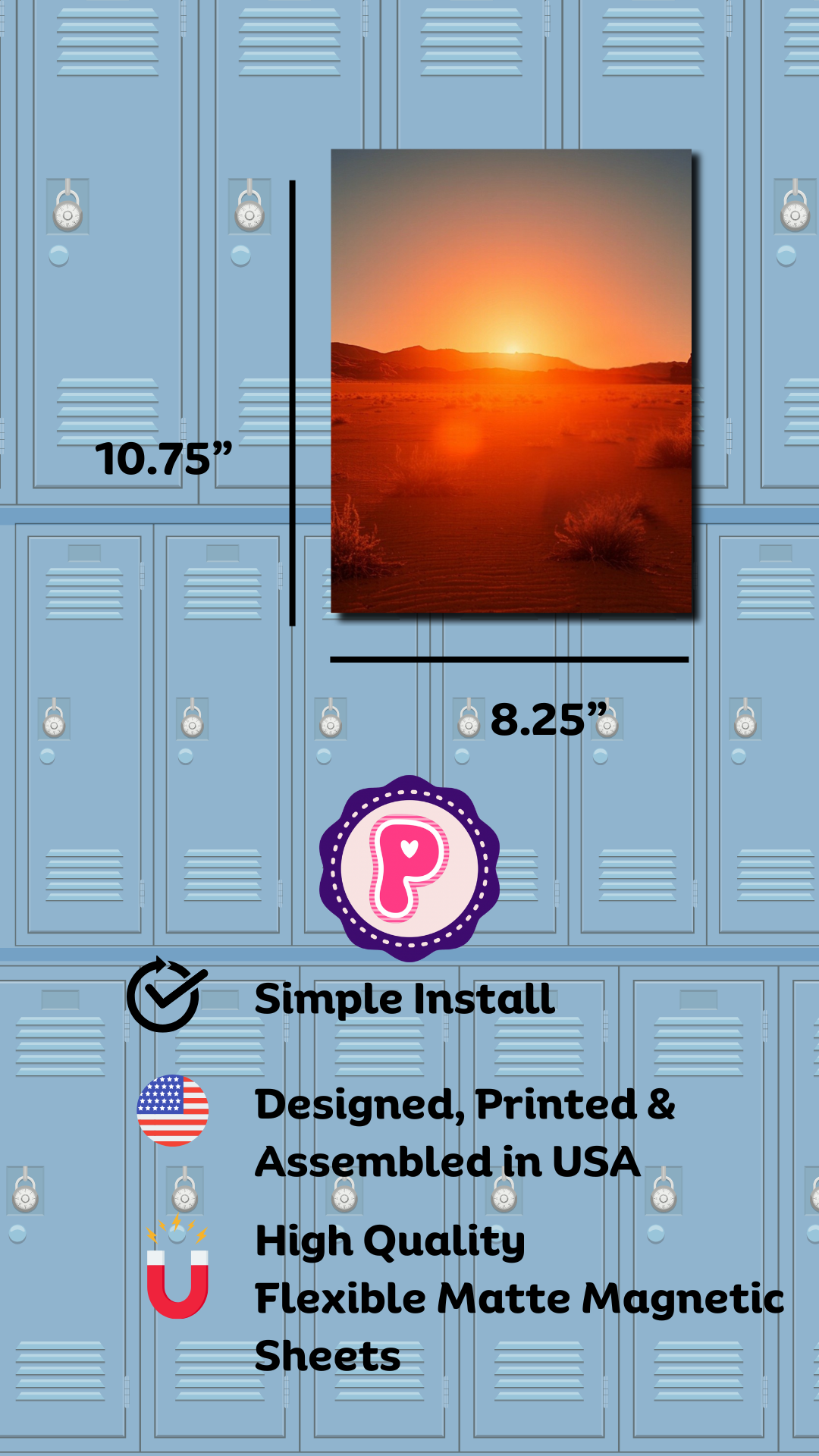 Magnetic Locker Wallpaper Back To School 2 Collection