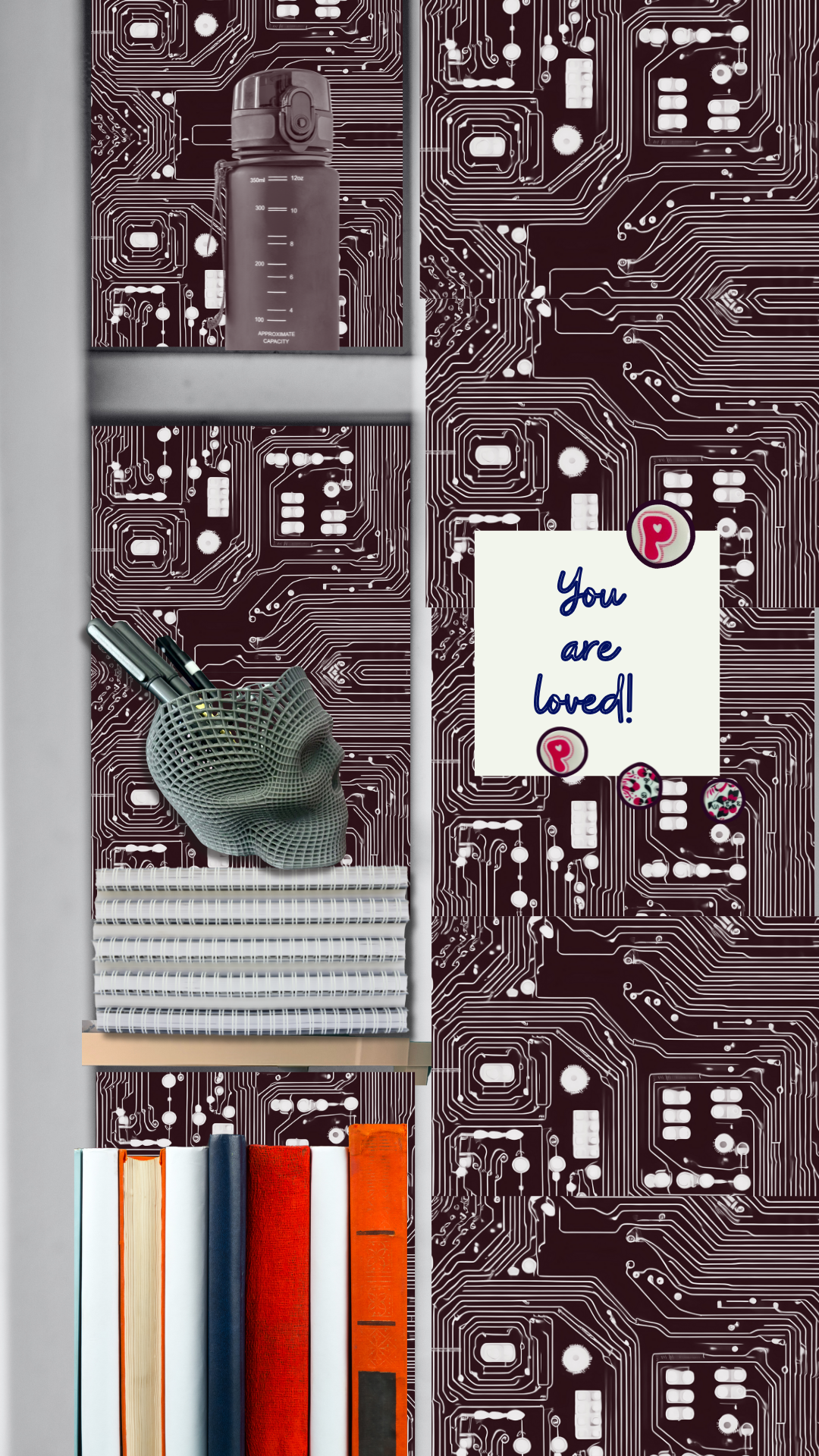 Magnetic Locker Wallpaper Back to School Collection