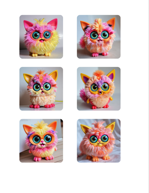 Furbittens Collectible Vinyl Stickers - 2 Sizes