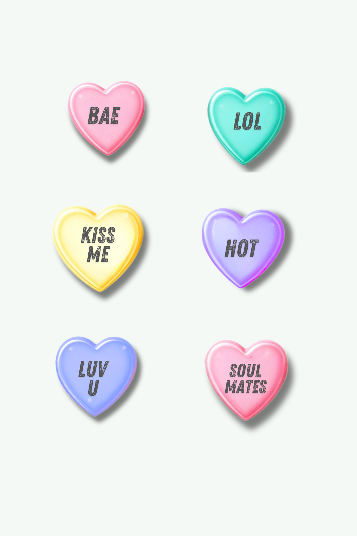 Conversation Hearts Card