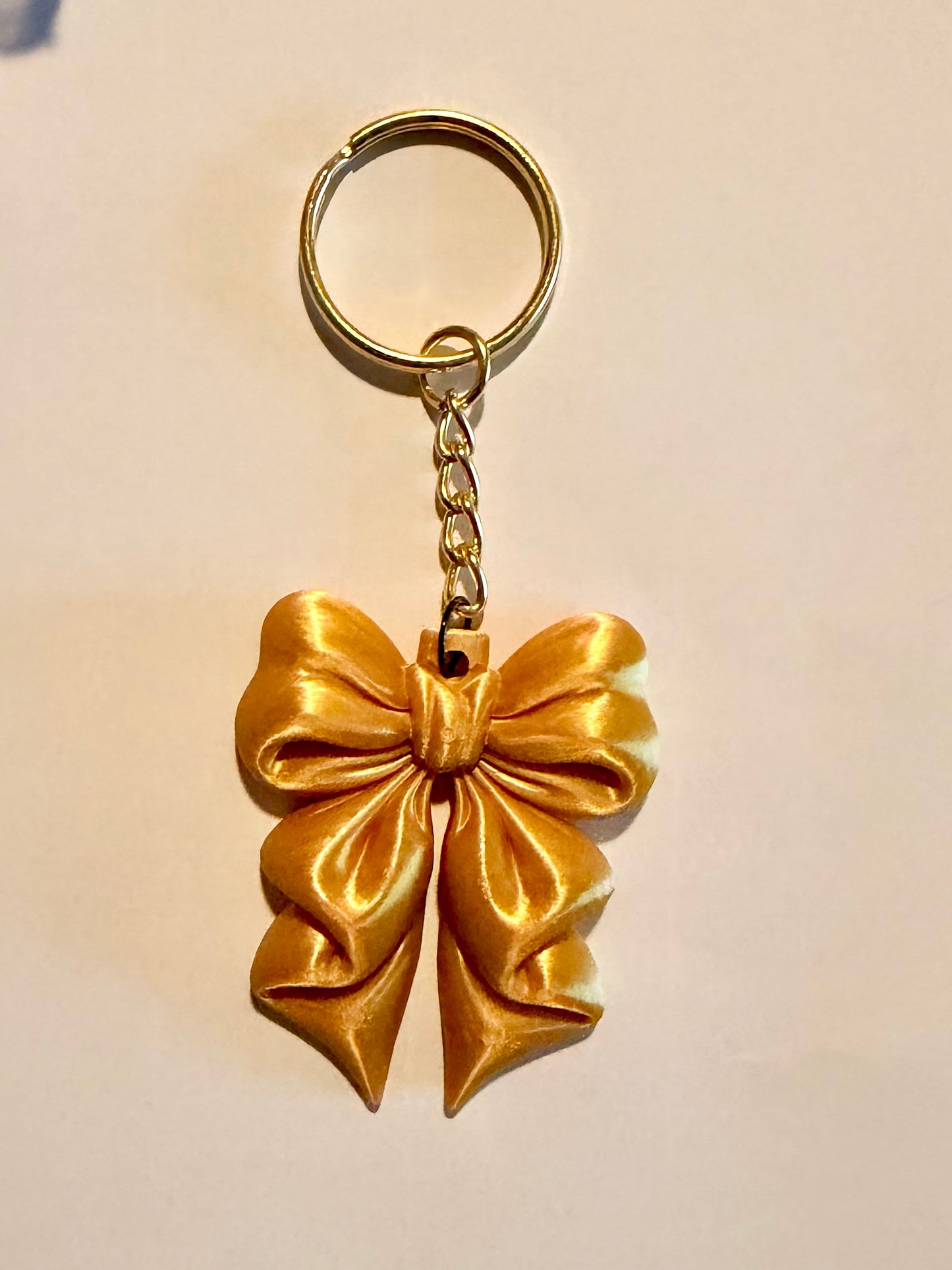 Puffy Bow Satin Handbag Charm / Keychain
